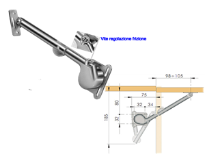 Braccetto Ceam Frenante A Rialza  600 